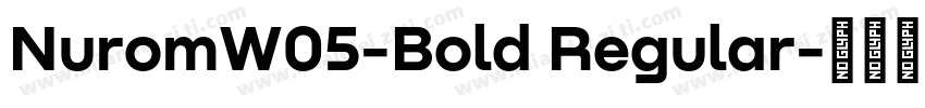 NuromW05-Bold Regular字体转换
